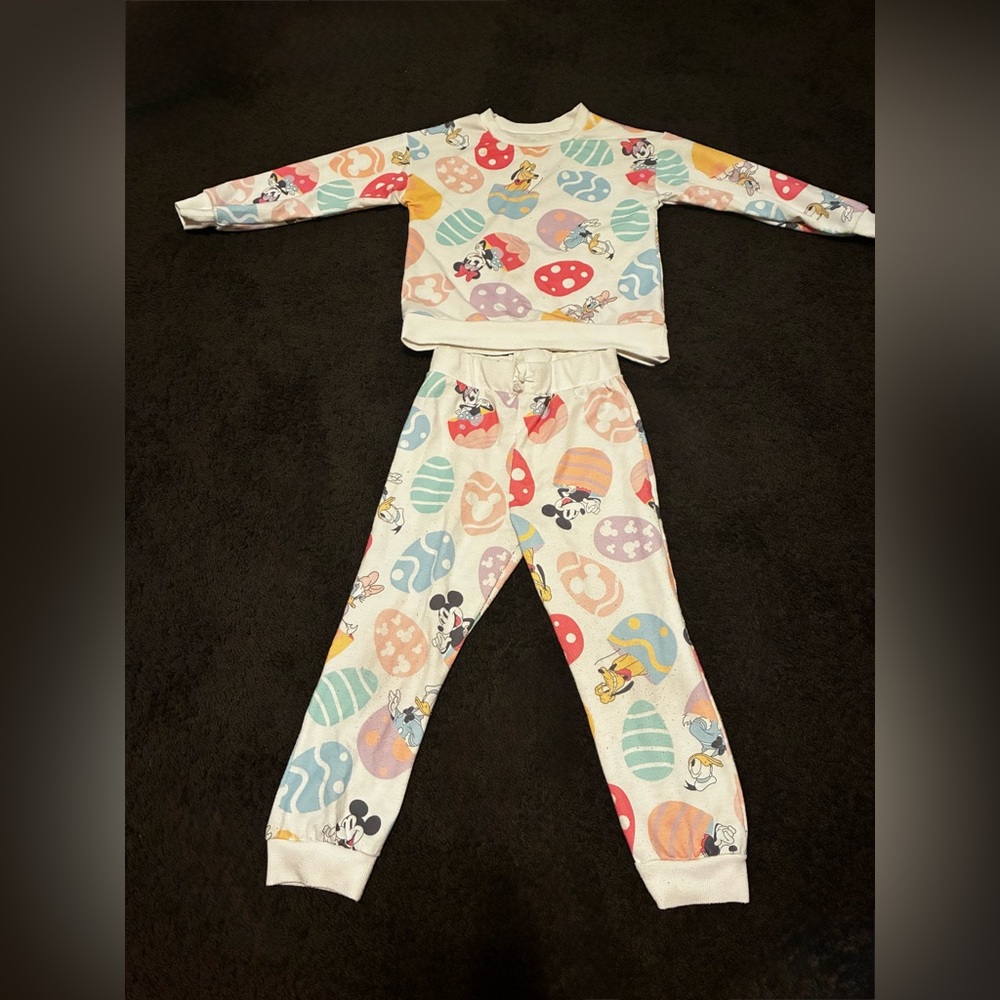Colorful Minnie Mouse Kids Easter Matching Set